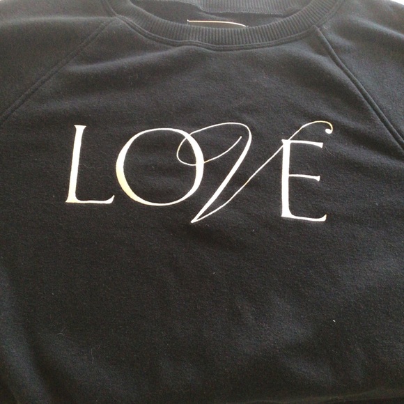 VICTORIAS SECRET BLACK FLEECE CREWNECK SWEATSHIRT - Picture 11 of 15